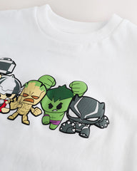 NEXT WHITE MARVEL HEROES SHORT SLEEVE T-SHIRT