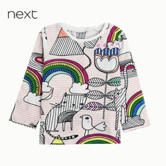 NEXT WHITE OVERALL PRINTED T-SHIRT