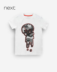 NEXT WHITE PRINTED T-SHIRT