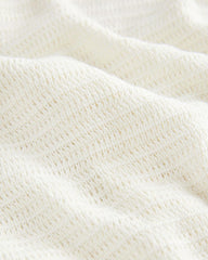 NEXT WHITE TEXTURED KNITTED COTTON POLO SHIRT