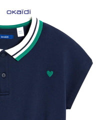 OKAIDI NAVY BLUE POLO SHIRT DRESS