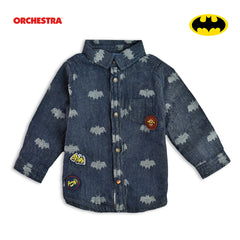 ORCHESTRA BLUE DENIM BATMAN DOUBLE LAYERED SHIRT