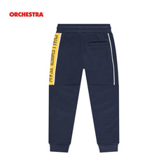 ORCHESTRA BLUE FRENCH TERRY JOGGER WITH CONTRASTING SIDEBANDS