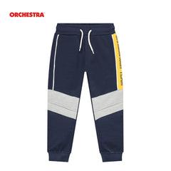 ORCHESTRA BLUE FRENCH TERRY JOGGER WITH CONTRASTING SIDEBANDS