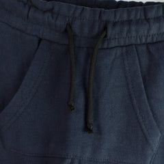 ORCHESTRA NAVY BLUE SIDE STRIPE FLEECE TROUSER WITH POUCH POCKET