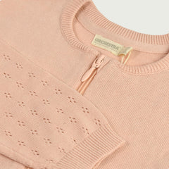 ORCHESTRA PALE ORANGE ZIPPER CARDIGAN