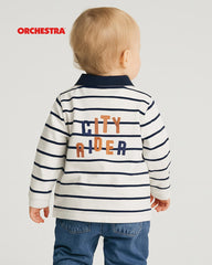 ORCHESTRA STRIPED POLO CITY RIDER T-SHIRT