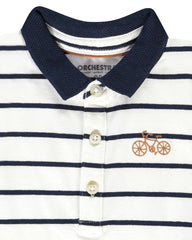 ORCHESTRA STRIPED POLO CITY RIDER T-SHIRT