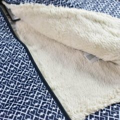 OSHKOSH DARK BLUE PRINTED ZIPPER HOOD JACKET