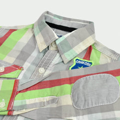 BRANDED GREEN AND RED PATTERN SHIRT FOR BOYS
