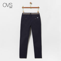 OVS DARK BLUE COTTON TROUSERS (Without Belt)
