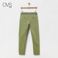 OVS GREEN COTTON TROUSERS (Without Belt)
