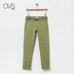 OVS GREEN COTTON TROUSERS (Without Belt)
