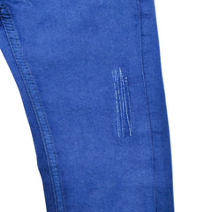 Orchestra Damaged Jeans with Removable Striped Suspenders