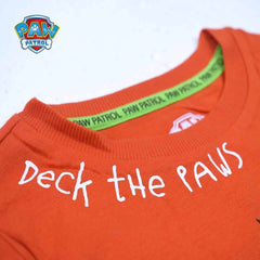 PAW PETROL DECK ON THE PAWS PRINTED T-SHIRT