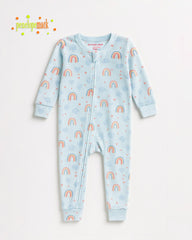 PENELOPE COZY PASTEL RAINBOW ZIP ROMPER