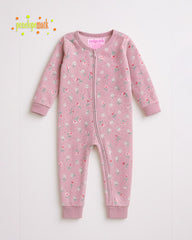 PENELOPE SOFT PURPLE COZY PLUSH BLOSSOM ROMPER