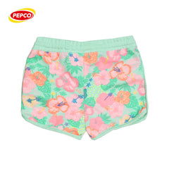 PEPCO GREEN OVERALL FLORAL PRINTED SHORTS