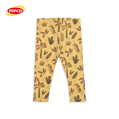 PEPCO YELLOW LEAVES PRINTED PACK OF 2 LEGGING