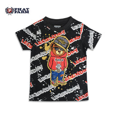 PHAT FARM BLACK LEGENDERY GRAPHIC T-SHIRT