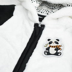 PL BABY WARM ZIPPED PANDA PRAMSUIT