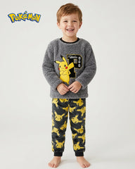 POKEMON PICKACHU BOYS FLEECE PYJAMA SET