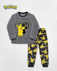 POKEMON PICKACHU BOYS FLEECE PYJAMA SET