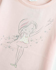 PRENATAL SOFT PINK PRINTED T-SHIRT