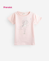 PRENATAL SOFT PINK PRINTED T-SHIRT