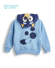 PRIMARK BLUEY CHARACTER HOOD FLEECE HOODIE