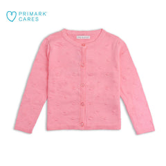 PRIMARK PINK KNITTED CARDIGAN
