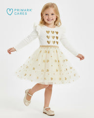 PRIMARK GOLDEN HEARTS TWIRL TULLE DRESS