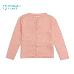 PRIMARK PEACH PINK KNITTED CARDIGAN