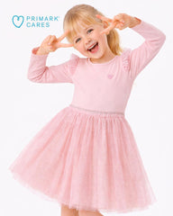 PRIMARK PINK BLUSH SPARKLE TULLE TWIRL DRESS