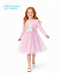 PRIMARK PINK UNICORN DREAM SPARKLE TULLE DRESS