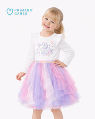 PRIMARK UNICORN STARDUST RAINBOW TULLE DRESS