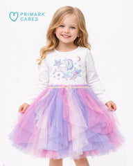 PRIMARK UNICORN STARDUST RAINBOW TULLE DRESS