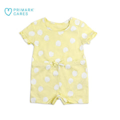 PRIMARK YELLOW POLKA DOT ROMPER