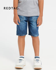 REDTAG BOYS PULL ON DENIM SHORTS