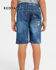 REDTAG BOYS PULL ON DENIM SHORTS