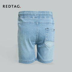 REDTAG MID BLUE DENIM SHORT WITH DRAWSTRING