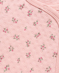 REDTAG PINK FLORAL QUILTED ROMPER