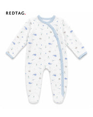 REDTAG WHITE OCEAN FRIENDS QUILTED ROMPER