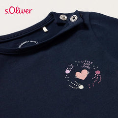 S.OLIVER LITTLE & LOVED LONG SLEEVE TOP WITH FLOUNCE