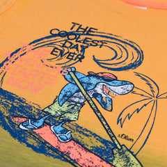 S.OLIVER ORANGE GRADIENT COOLEST DAY T-SHIRT