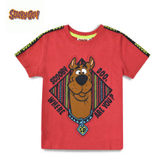 SCOOBY DOO WHERE ARE YOU RED PRINTED T-SHIRT