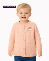 SERGENT MAJOR BABY ORANGE KITTY CARDIGAN