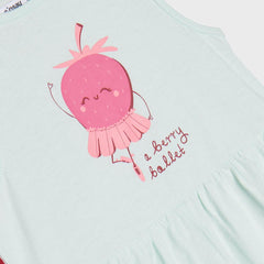 SINSAY PASTEL GREEN BERRY BALLET DRESS