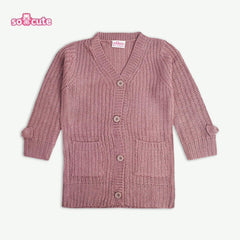 SO CUTE ROSE PINK KNITTED CARDIGAN
