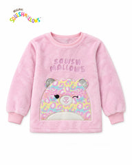 SQUISHMELLOW PINK LEOPARD FLEECE PYJAMA SET